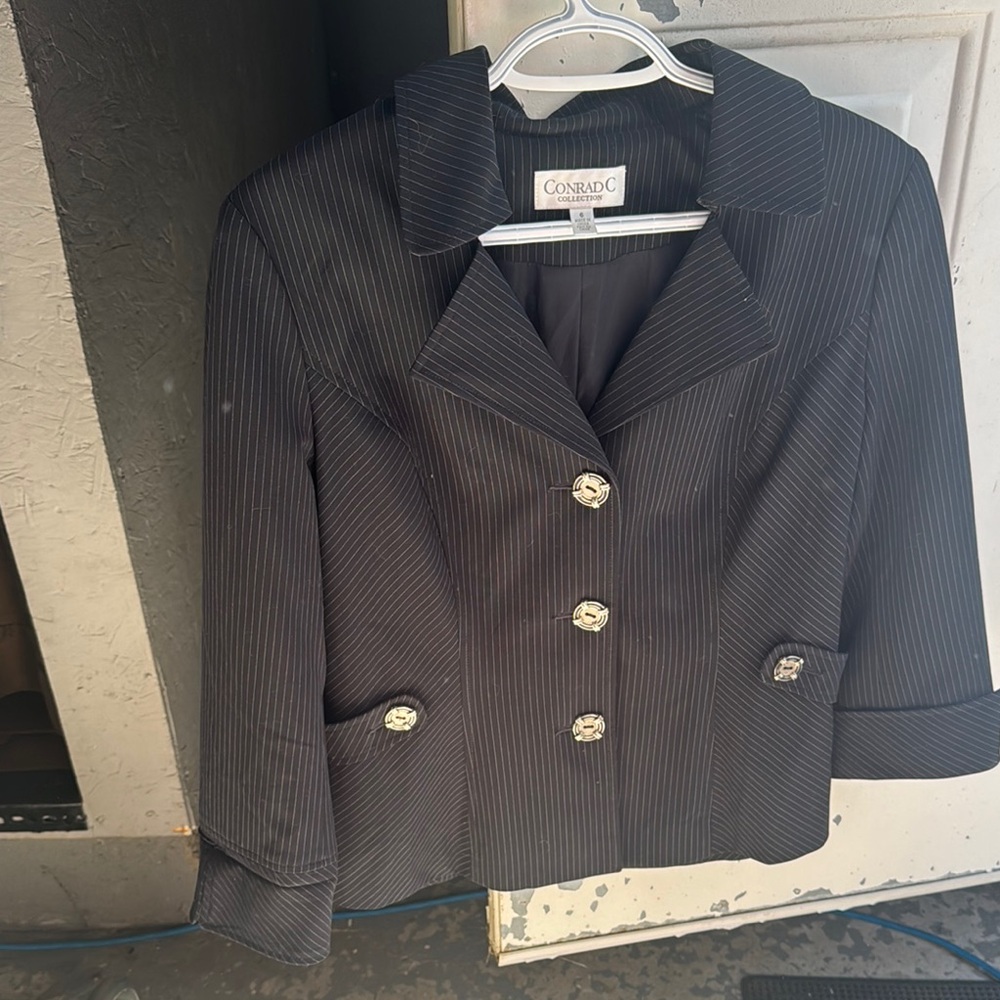 Conrad Black Pinstripe Women's Suit Jacket